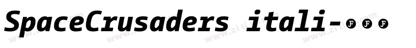 SpaceCrusaders itali字体转换